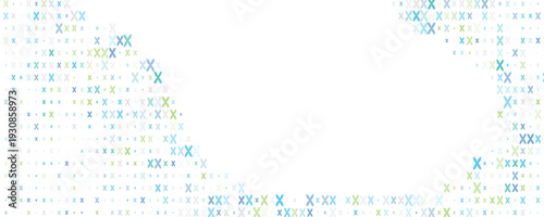 Light Blue, Yellow vector banner with circles, spheres. Abstract spots.