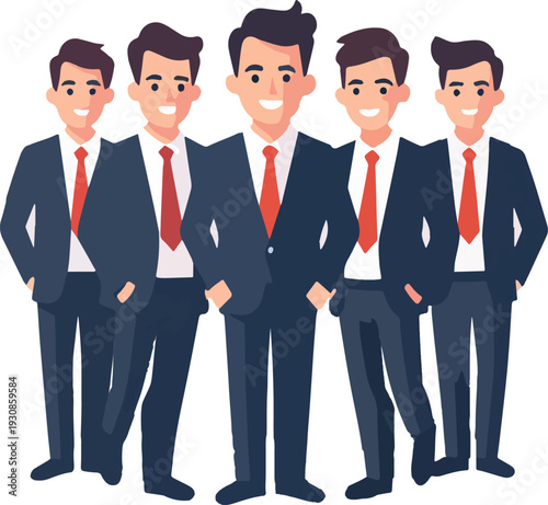business, squadra, persone, uomo, donna, gruppi, uomini d'affari, uffici, lavoro d'equipe, addicersi a, lavoro, persona, partenariato, vettoriale, avatar, di successo, successo, sorriso, illustrazione