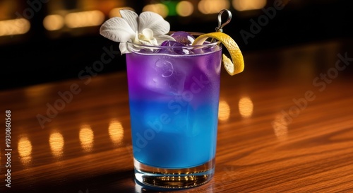 Purple Blue Cocktail