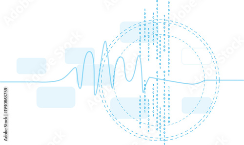 Graphic illustration of artificial intelligence (AI) and network systems.
