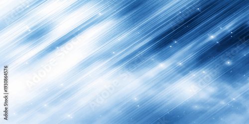 Celestial Canvas: An ethereal abstract composition showcases luminous streaks of blue, conveying a sense of serenity and the boundless beauty of the cosmos. 