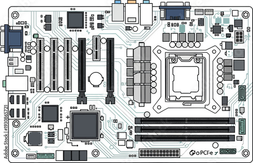Minimalist placeholder for a vector file icon