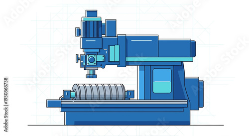 Industrial Milling Machine For Precision Metalwork And Manufacturing