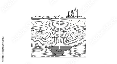 Cross section illustration of a person digging a hole in the ground with a shovel.