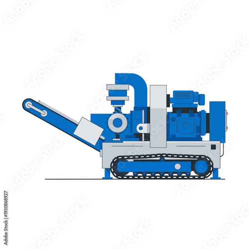 Industrial Mobile Crusher Machine With Tracks For Mining Operations