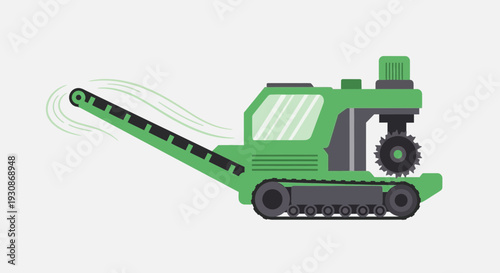 Industrial Mulching Machine Performing Ground Clearance