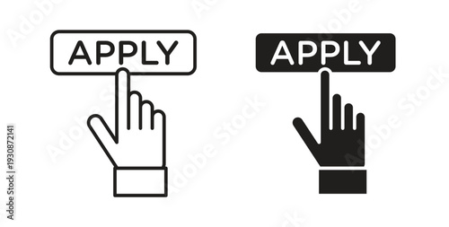 Apply icon symbol vector illustration. vector flat clipart object eps10