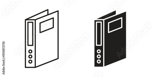 Binder icon symbol vector illustration. vector flat clipart object eps10