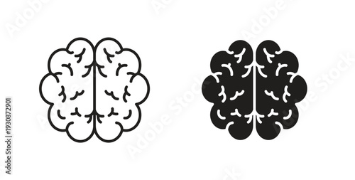 Brain icon symbol vector illustration. vector flat clipart object eps10