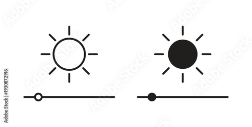 Brightness icon symbol vector illustration. vector flat clipart object eps10