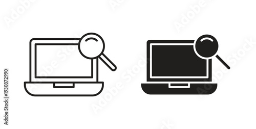 Browsing icon symbol vector illustration. vector flat clipart object eps10