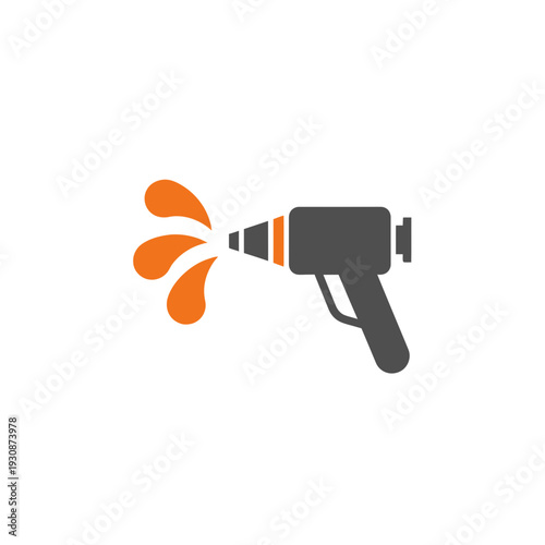Industrial Spray Gun Icon For Cleaning And Maintenance Services