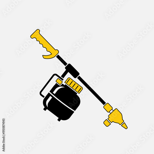 Industrial Sprayer Tool Icon Agricultural Equipment Vector Graphic Design