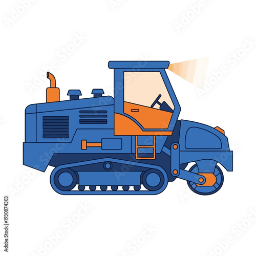 Industrial Steamroller Machine For Road Construction And Repair