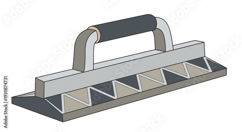 Industrial Trowel Tool for Concrete and Masonry Work Isolated on White