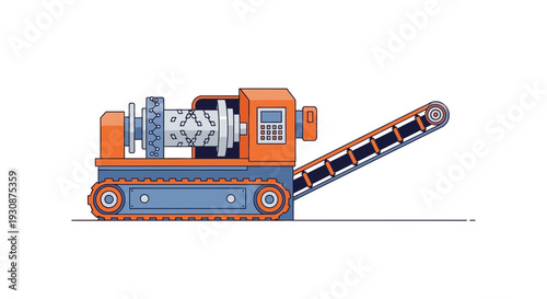 Innovative Crushing Machinery With Conveyor Belt System