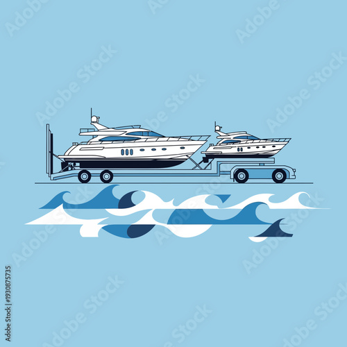 Luxury Yacht Transport On Water And Land Nautical Expedition Delivery