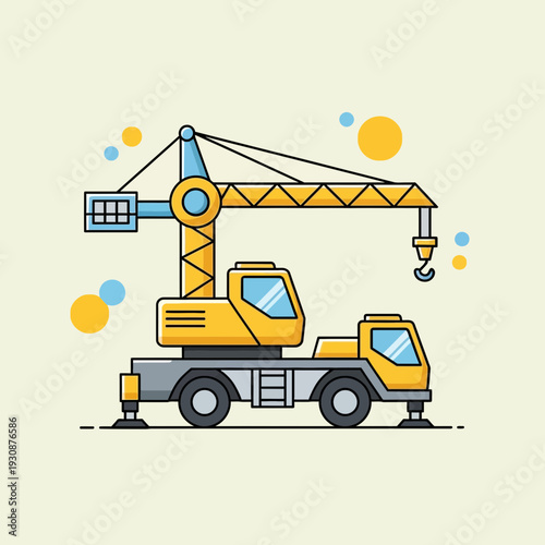 Mobile Crane Construction Machine Equipment Engineering Vehicle