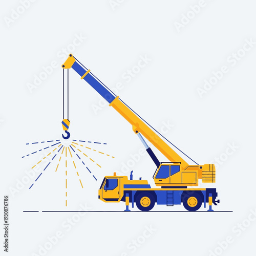 Mobile Crane Lifting Operations Industrial Construction Machine