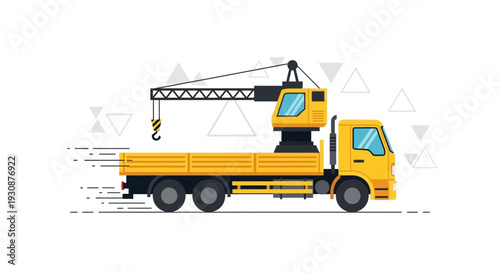 Mobile Crane Truck Vehicle For Construction Transport And Lifting