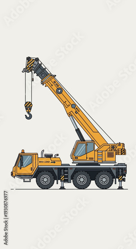 Mobile Lifting Machine Ready For Heavy Duty Construction Tasks