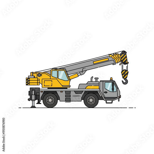 Mobile Crane Vehicle Industrial Equipment Construction Machinery Power Lifting Device