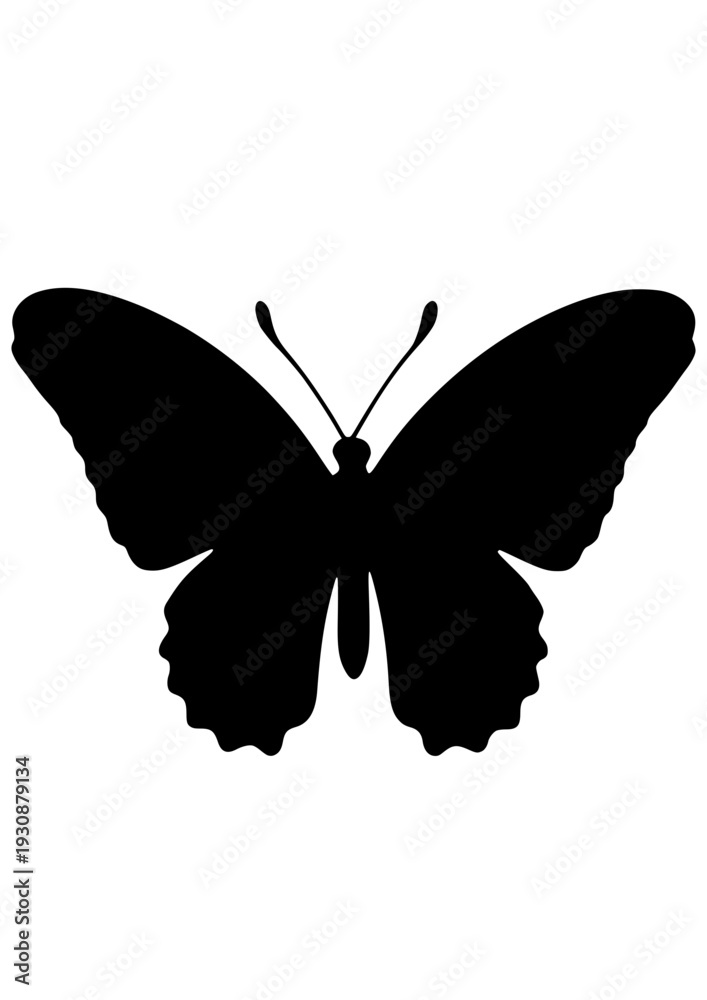 Obraz premium Butterfly Silhouette Vector