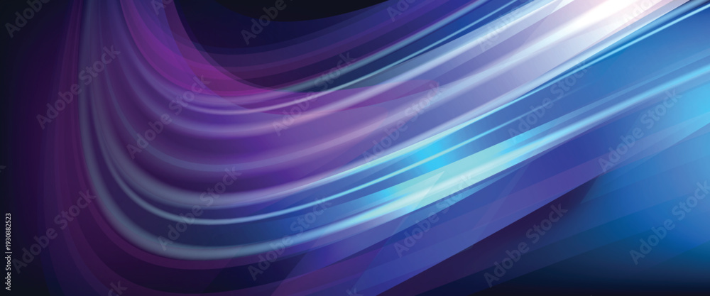 Fototapeta premium Abstract technology background with motion neon light effect.Vector illustration.