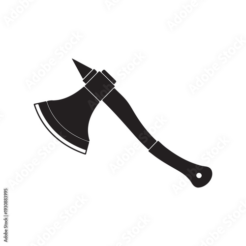 Black Axe silhouette vector illustration