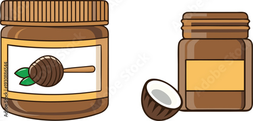 A 3d business concept of a set of honey jars sitting next to a wooden gavel and law book to symbolise legal judgment and authority in a courtroom