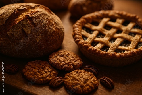 Delicious Homemade Berry Naked Cake with White Glaze Drip, Fresh Strawberries, Blueberries and Almonds on White Marble - Gourmet Celebration Dessert Food Photography