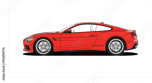 Car Blueprint Design – Automotive Engineering CAD Technical Drawing