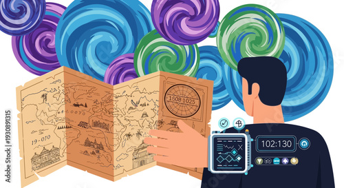 Navigating the Abstract World Of Possibilities With Technology And Sweet Delights