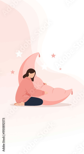 Peaceful Slumber Serenity With A Cozy Moon Cushion