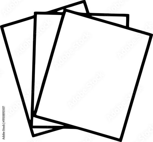 Minimalist and clean vector outline of origami papers. Perfect for educational designs, posters, presentations, websites, social media, and learning materials.