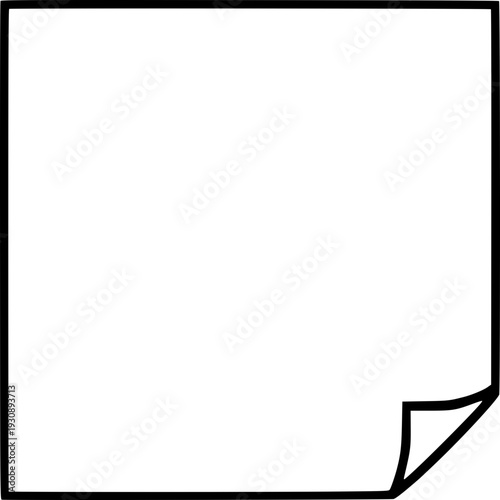 Minimalist and clean vector outline of a paper. Perfect for educational designs, posters, presentations, websites, social media, and learning materials.