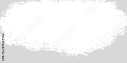 white paint brush stroke on light gray background, abstract textured artistic smear for graphic design base