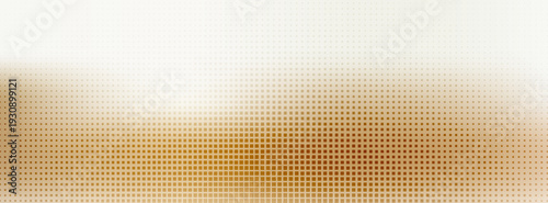 Modern golden halftone square pattern on white. Gradient geometric grid vector background, ideal for luxury tech banners and minimalist web designs.