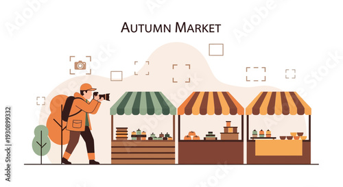 Photographer Captures Vibrant Autumn Market Scenes With Unique Goods