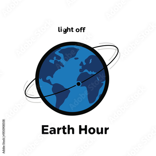 Earth Hour Global Light Off Initiative Illustration