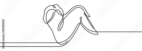 Delicious crispy fried chicken wing continuous line drawing vector illustration for fast food restaurant menu or culinary design.