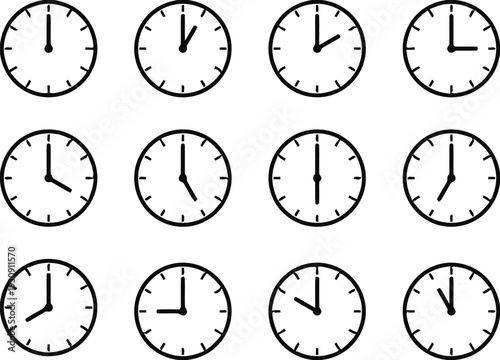 Hand holding clock with circular arrow icon for time management and time tracking