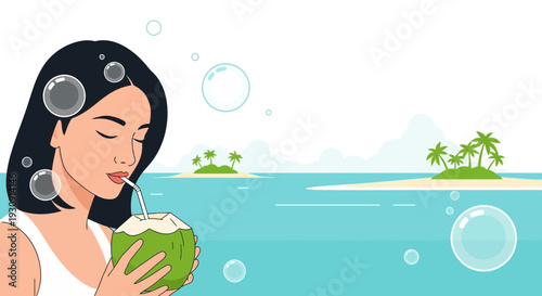 Tropical Refreshment And Serene Island Getaway