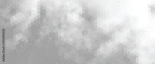 White triangle geometric pattern background, Geometric background made of triangles, Abstract geometric background. Vector 3d illustration