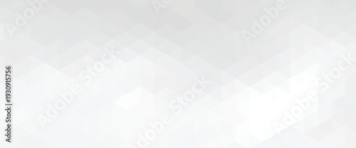 White triangle geometric pattern background, Geometric background made of triangles, Abstract geometric background. Vector 3d illustration