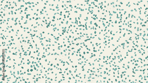 Seamless minimalist background featuring a scattered pattern of organic teal oval shapes on a light cream surface perfect for modern textile prints and subtle digital wallpaper