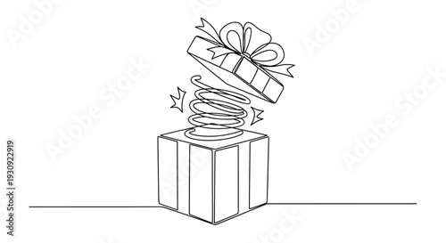 Surprise Gift Box with Spring