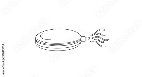 Vintage Perfume Atomizer Or Air Blower Outline Icon