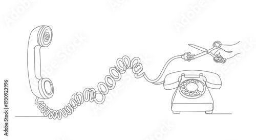 Cutting Phone Line Connection