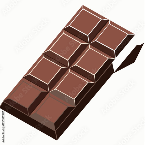 Chocolate Bar Flat Vector Clipart